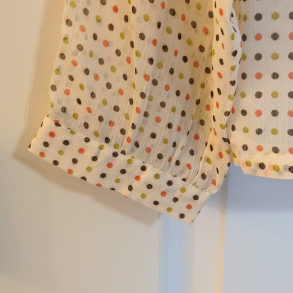 Button Down Ruffle Blouse - Picture 6 of 8